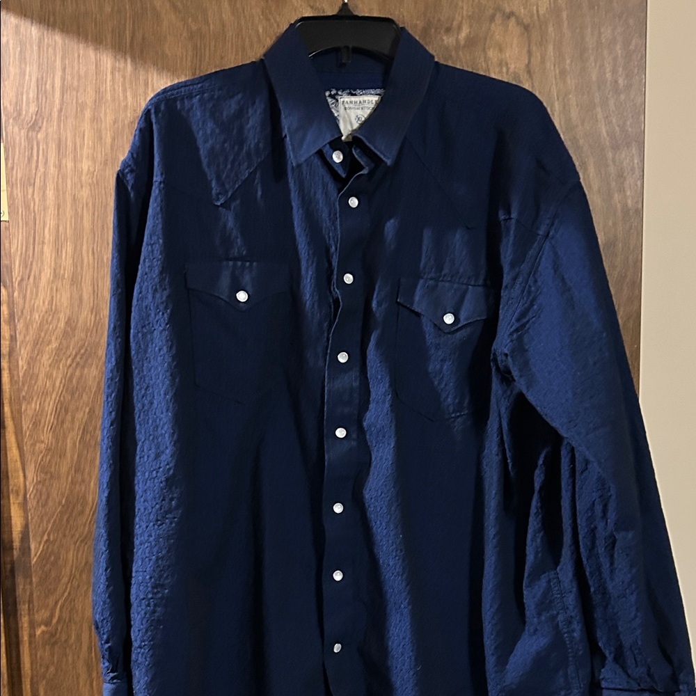 Panhandle Rough Stock XL Blue shirt in excellent condition